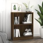 vidaXL Bibliotecă, stejar maro, 60x24x74, 5 cm, lemn prelucrat (815086) Biblioteca