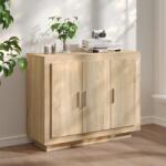 vidaXL Servantă, stejar sonoma, 92x35x75 cm, lemn compozit (811838) Comoda