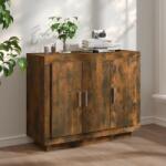 vidaXL Servantă, stejar afumat, 92x35x75 cm, lemn compozit (817240) Comoda
