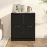 vidaXL Servantă, negru, 60x30x70 cm, lemn prelucrat (811098) Comoda