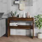 vidaXL Măsuță consolă, stejar maro, 102x30x80 cm, lemn prelucrat (815221)