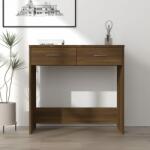 vidaXL Birou, stejar maro, 80x40x75 cm, lemn prelucrat (815476)