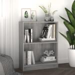 vidaXL Bibliotecă, gri sonoma, 60x24x74, 5 cm, lemn prelucrat (815085) Biblioteca