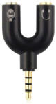 Thunder Audio Thunder Germany 4P3, 3, 5mm Jack headset átalakító (2x3Pin anya, 1x4Pin apa)