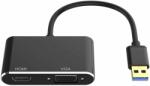 Thunder Germany UDP-303, USB-A 3.0 átalakító (HDMI anya - VGA anya)