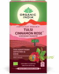 Organic India Ceai Tulsi cu Scortisoara Ceylon si Trandafir Ecologic/Bio 25dz