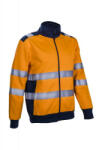 Ganteline Gokkan Hi-Viz narancs cipzáras pulóver (3XL) (5GOK1703XL)