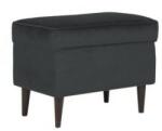  Taburet RON Catifea Negru BLUVEL 19/Wenge