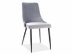  Scaun Bucatarie Si Dining PIANO B Catifea Gri BLUVEL 14