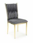  Scaun Bucatarie Si Dining K436 Catifea Gri/Auriu
