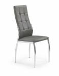  Scaun Bucatarie Si Dining K209 Piele Ecologica Gri/Crom