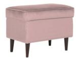  Taburet RON Catifea Roz Antic BLUVEL 52/Wenge