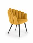  Scaun Bucatarie Si Dining K410 Catifea Mustar