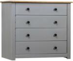 vidaXL Dulap lateral, gri, 80 x 40 x 73 cm, gama pin de Panama (282659) Comoda