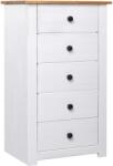 vidaXL Servantă, alb, 46 x 40 x 89 cm, lemn de pin, gama Panama (282651) Comoda