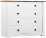 vidaXL Dulap lateral, alb, 80 x 40 x 73 cm, gama pin de Panama (282660) Comoda