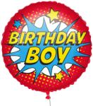Procos Balon din folie - Birthday Boy - benzi desenate 46 cm