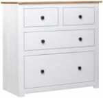 vidaXL Servantă, alb, 80 x 40 x 83 cm, lemn de pin, gama Panama (282657) Comoda