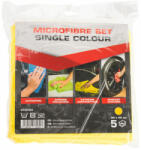Vopsele Si Accesorii Set 5 lavete galbene SERWO, microfibra, 310gsm, 40x40cm (0730102SRW)