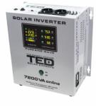 TED Electric Invertor solar TED Electric de la 48V la 230V 7200VA / 5000W unda sinusoidala pura TED000316 (Invertor 7200VA TED000316)