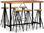 vidaXL Set mobilier bar, 7 piese, lemn masiv acacia și lemn reciclat (275134)