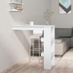 vidaXL fehér fatermék fali bárasztal 102 x 45 x 103, 5 cm (811781) - vidaxl