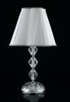 F.A.N. Europe Lighting I-RIFLESSO/LG1 | Riflesso-FE Faneurope asztali lámpa Luce Ambiente Design 65cm kapcsoló 1x E27 ezüst, kristály, fehér (I-RIFLESSO/LG1)