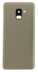 Samsung A730 Galaxy A8 Plus 2018 akkufedél (hátlap) kamera lencsével és ragasztóval arany OEM