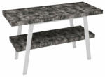SAPHO Twiga mosdótartó asztal 120x72x50 cm, matt fehér/zúzott kő VC453W-120-9 (VC453W-120-9)