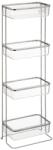 5five Simple Smart Etajera Baie Manta, otel cromat, 25 x 16 x H 78 cm Raft