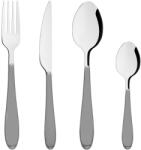 Secret de Gourmet Set tacamuri SG Happy, inox, plastic, gri, 24 piese Tacam