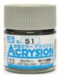 Mr. Hobby Acrysion Paint N-051 Light Gull Gray (10ml)