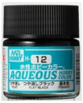 Mr. Hobby Aqueous Hobby Color Paint (10 ml) Flat Black H-012