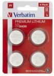 Verbatim Gombelem, CR2430, 4 db, VERBATIM "Premium (49534) - pepita