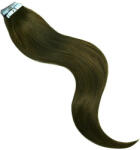 HairExtensionShop TAPE IN Ragasztócsíkos Póthaj Standard Sötétbarna Színben 55cm (Szín #4) (RT554)
