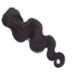 HairExtensionShop Csatos Hullámos Emberi Póthaj Standard Sötétbarna Színben 60cm Body Wave (Szín #4) (RCBW604)