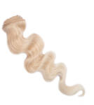 HairExtensionShop Csatos Hullámos Emberi Póthaj Standard Platinaszőke Színben 50cm Body Wave (Szín #613) (RCBW50613)