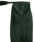 HairExtensionShop Lófarok Copf Emberi Póthaj Standard Koromfekete Színben 60cm (Szín#1) (RP601)