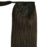 HairExtensionShop Lófarok Copf Emberi Póthaj Standard Sötétbarna Színben 60cm (Szín#4) (RP604)