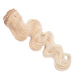 HairExtensionShop Csatos Hullámos Emberi Póthaj Standard Világosszőke Színben 50cm Body Wave (Szín #24) (RCBW5024)