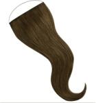 HairExtensionShop Damilos Flip-In Emberi Póthaj Középbarna Színben 60cm (Szín #6) (RFL606)