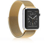 Loomax Curea metalica pentru Apple Watch Loomax, bratara Milanese Loop, Compatibila cu Apple Watch, 42 / 44 mm vintage gold, 33-3302 (33-3302)