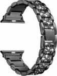 Loomax Curea metalica pentru Apple Watch Loomax, bratara compatibila cu Apple Watch 6/5/4/3/2/1, 38 / 40 mm negra, 33-3321 (33-3321)