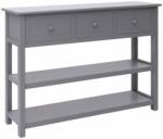 vidaXL Servantă, gri, 108x30x76 cm, lemn masiv paulownia (338546) Comoda