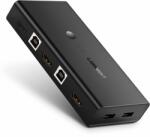 Ugreen 2 In 1 Out HDMI + USB-B + USB-A KVM Switch Black (50744)