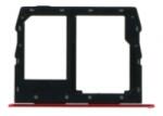 Samsung G6200 Galaxy A6s DualSim sim és memóriakártya tartó tálca piros, gyári