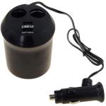 H-Drive Európa Kettes Szivargyújtó elosztó + USB AE-WF186/CM58609 (58609)