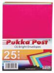 PUKKA PAD Boríték, C6, enyvezett, PUKKA PAD Bright, vegyes színek (PUP9061) (9061-ENV)