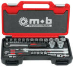 MOB&IUS Trusa Fusion Box Mediu TCCT33P×1/4-1/2 capete si accesorii mm (9436033001) Set capete bit, chei tubulare