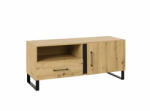 JM Furniture TV szekrény - Francis - 120 x 52 cm (craft tölgy)